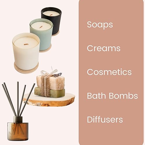 Miniatura 7 de Aceite de fragancia Lila y Lirios, 4 onzas puras sin diluir de grado prémium a granel para cosméticos, jabón para la piel, difusor de velas, perfume