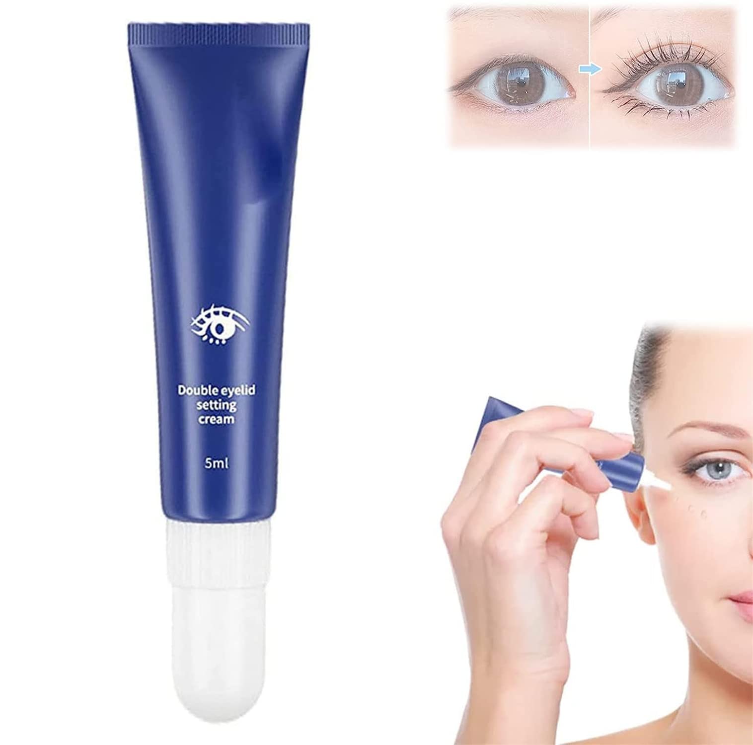 Lifting Eyelid Defining Cream,Long Acting Double Eyelid Shaping Cream, Eyelid Lift Cream,Invisible Eye Tape Gel Cream,Reduce The Appearance Drooping Eyelids & Wrinkles On The Eye Area (1 Pcs)