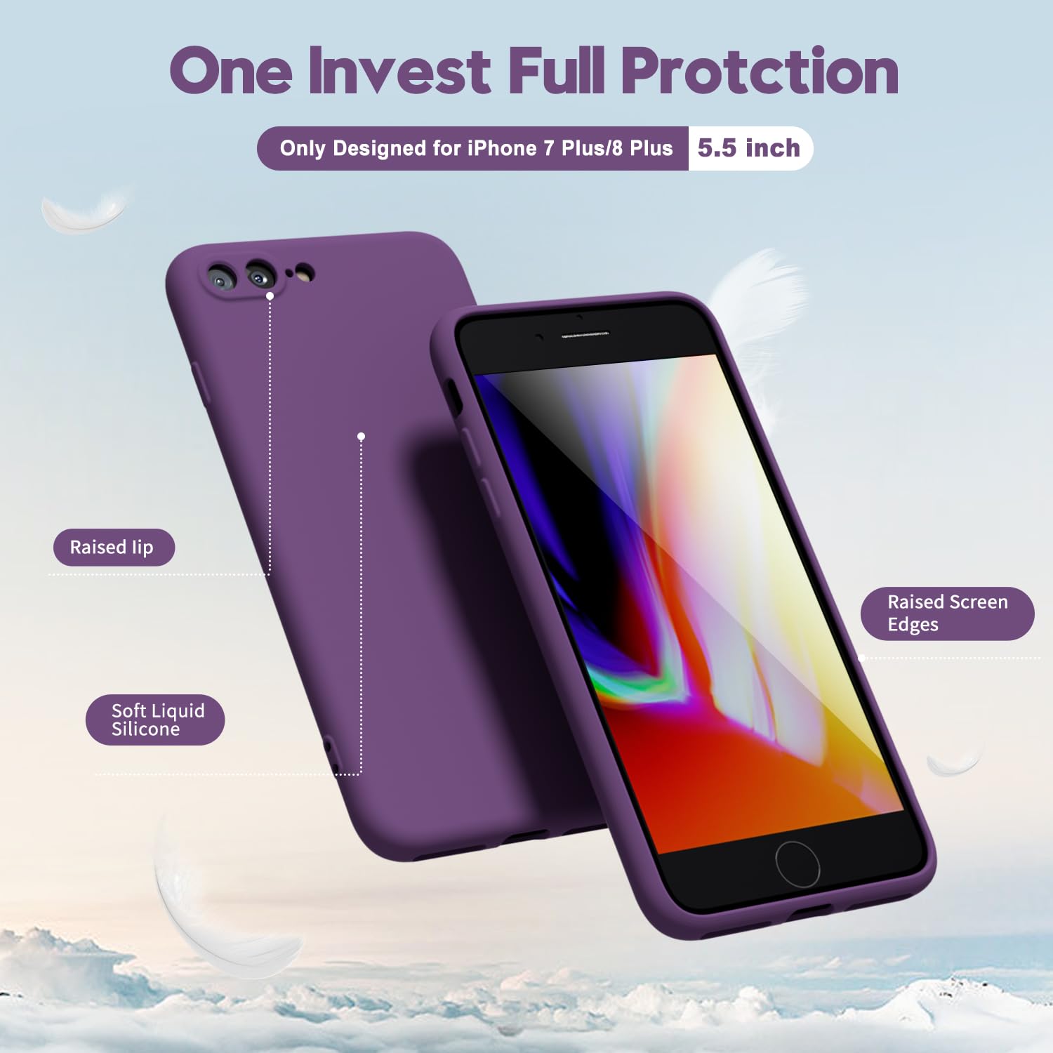 oakxco for iPhone 16 Pro Max Case Liquid Silicone, Soft Rubber Gel Elegant Aesthetic Basic Simple Cover, Cute Thin Slim TPU Matte Solid Color Plain Smooth Case for Women Girl, Light Pink — view 1189