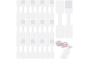200Pcs Blank Jewelry Price Tag Stickers for Effortless Retail
