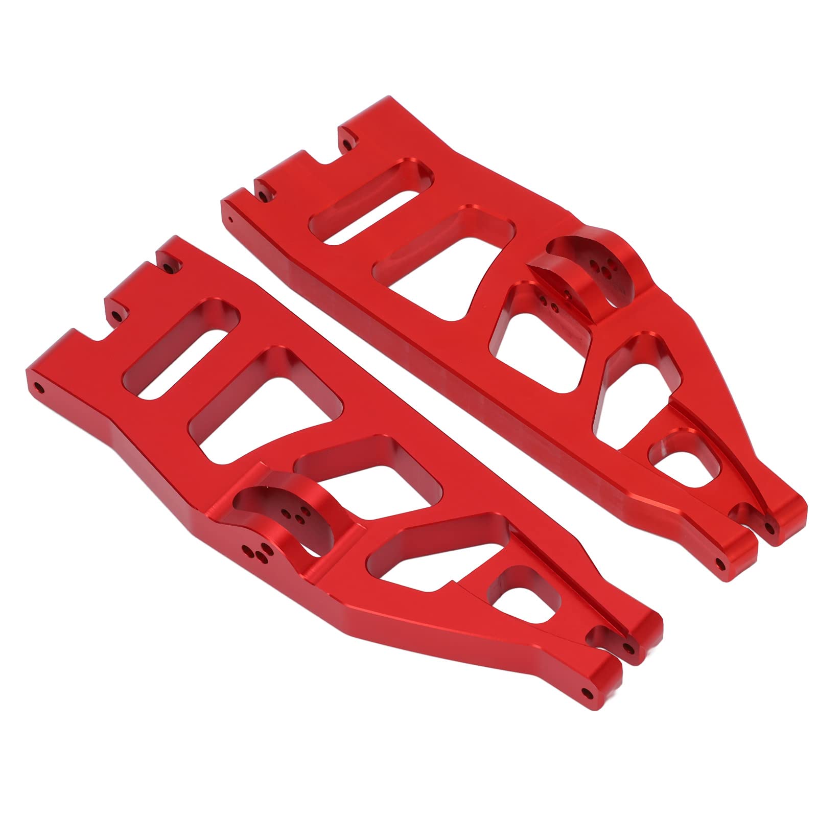 Brazo oscilante trasero de coche RC, aleación de aluminio, peso ligero, para, trituradora, coche RC 1/6 (Roja)