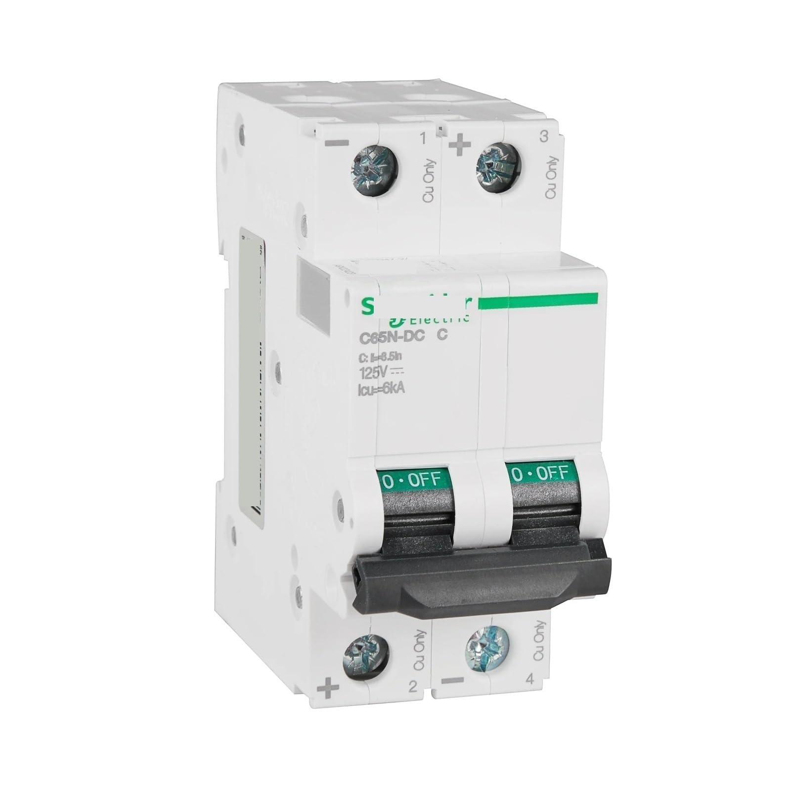 Disjoncteur CC 2P à coupure rapide type C pour protéger vos batteries de stockage