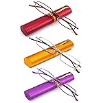 Viseng Slim Mini Pocket-Sized Metal Reading Glasses Compact Lightweight Portable Readers : Your Stylish Travel Companion for Women and Men +3.0