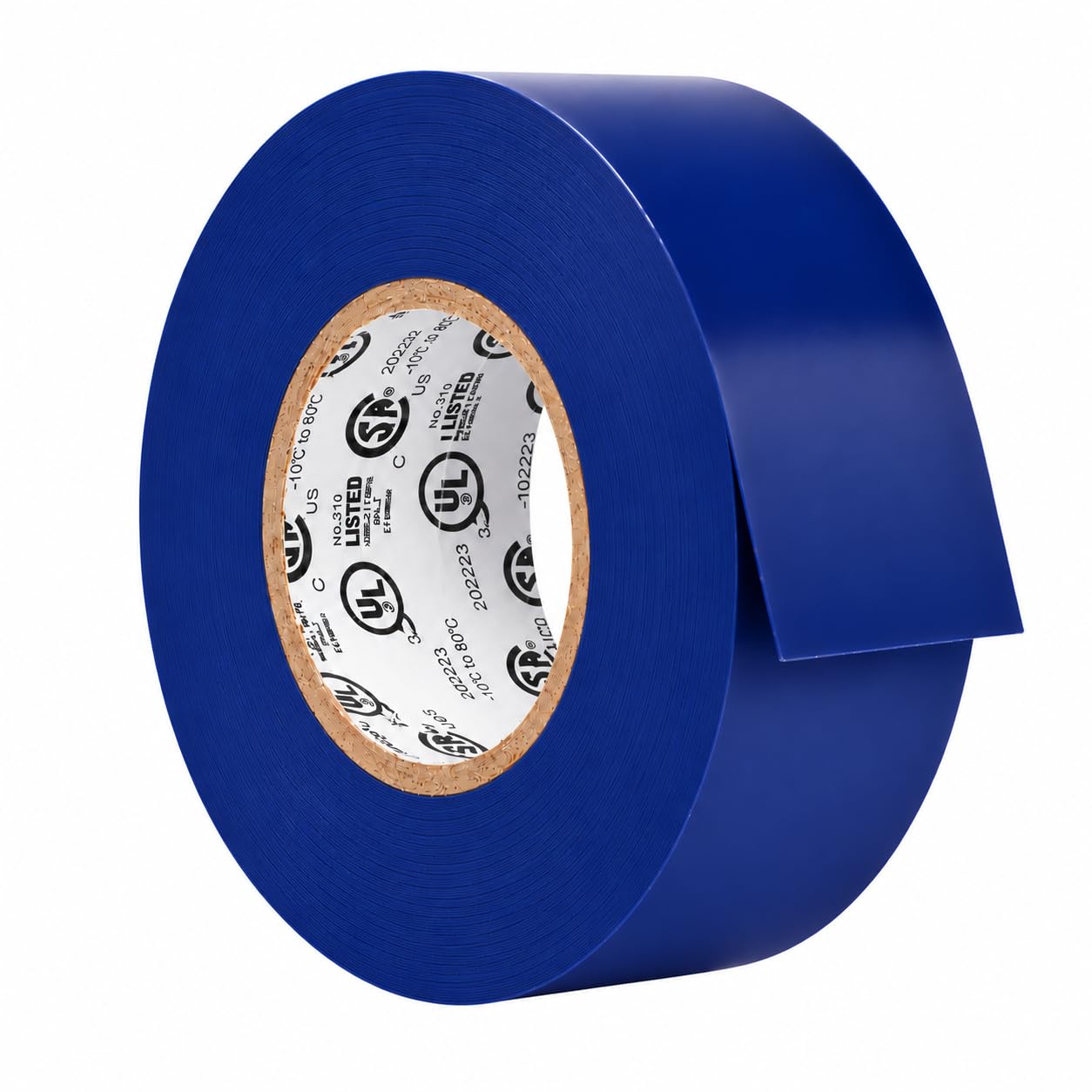 GGR Supplies EL-766AW Blue General Purpose Electrical Tape, 1.5 Inch x 66 Feet, 7 Mil PVC, UL/CSA Listed Core, 600V Flame-Retardant Insulation for Wire Splicing, Bundling &amp; Color Coding, Pack of 1