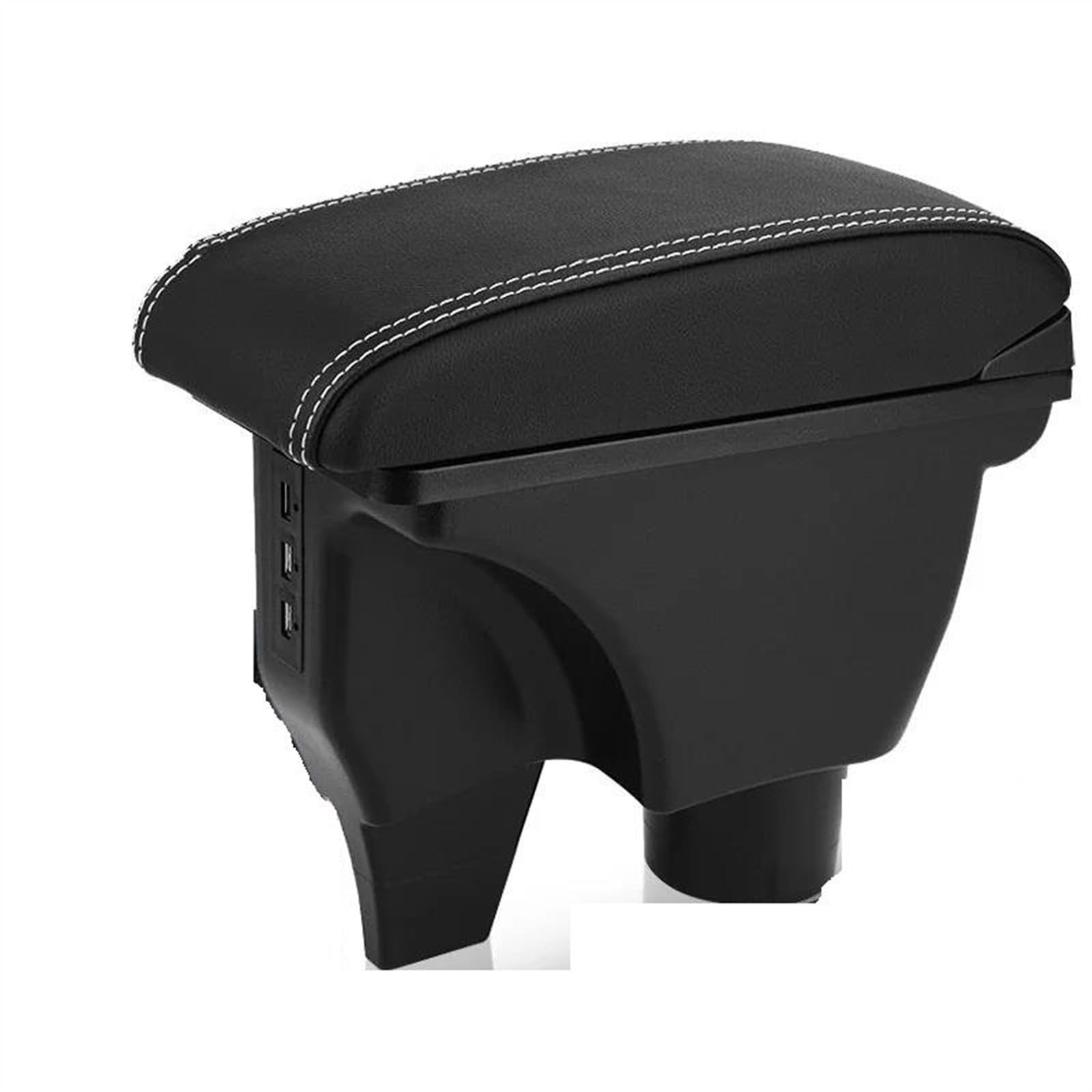 NOHEEU Car Armrest Box Accessories Interior Parts Details Storage Retrofit For Yaris For Vitz(B3 White line Corium)