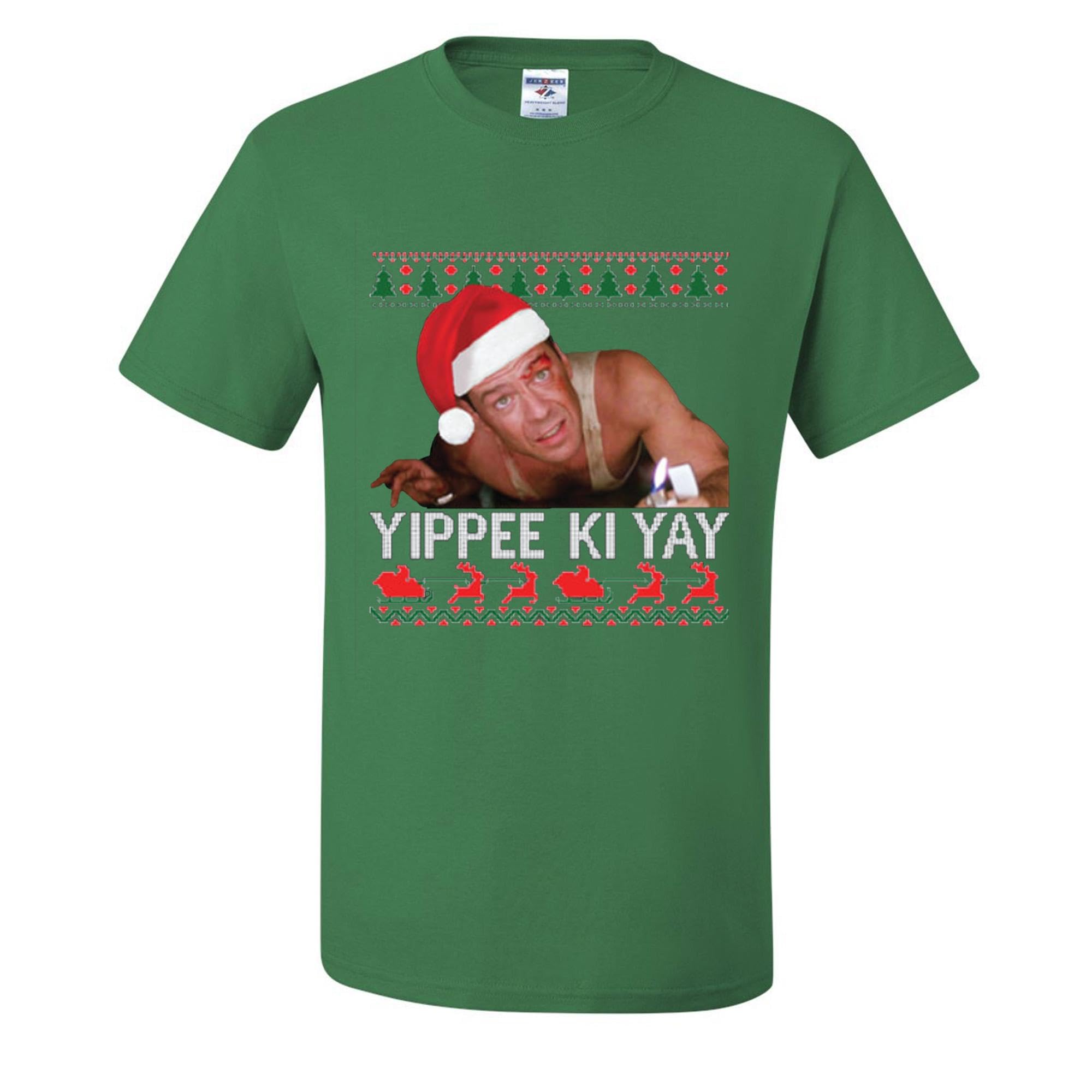 wild custom apparel Nakatomi Plaza Christmas Party 1988 White Logo Ugly Christmas T-Shirts