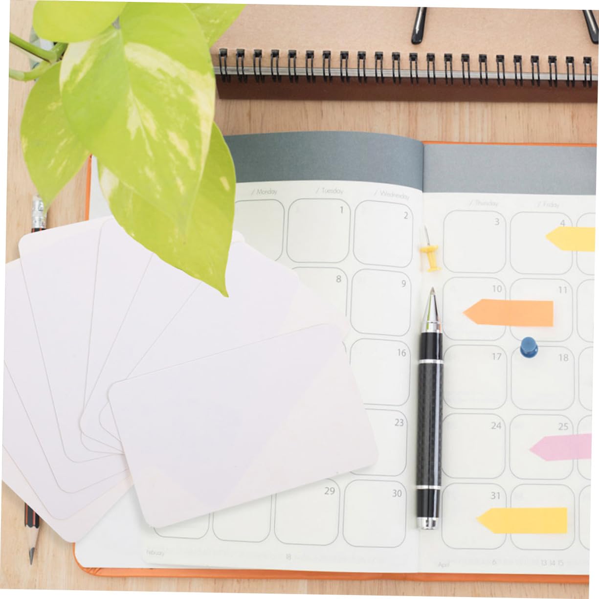 Lurrose 500 Pezzi Carte Kraft Bianche Spesse Vuote Biglietti per Studio Ufficio e Casa Blank Business Card per Note Memo e Schede Didattiche