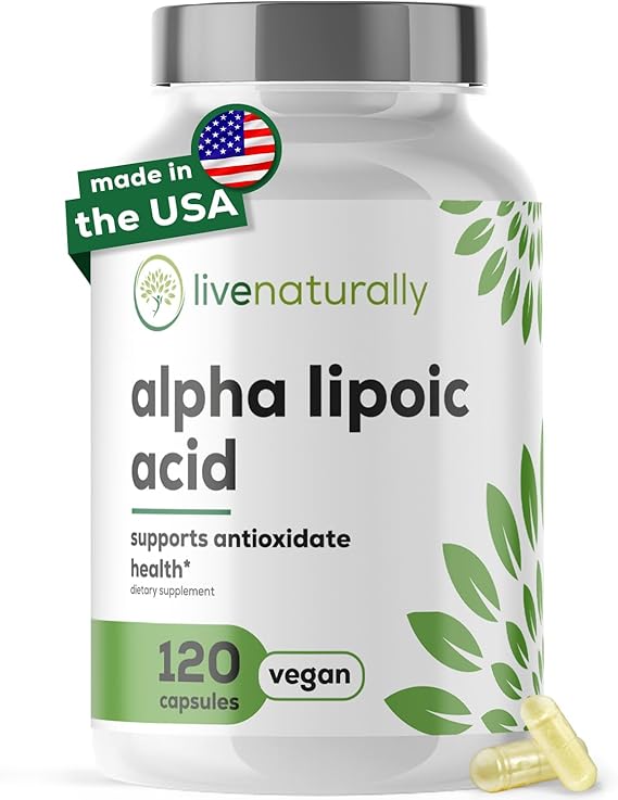 Alpha Lipoic Acid 600mg [120 Capsules] Premium antioxidant ala Supplement – Acido alfa lipoico - Made in USA