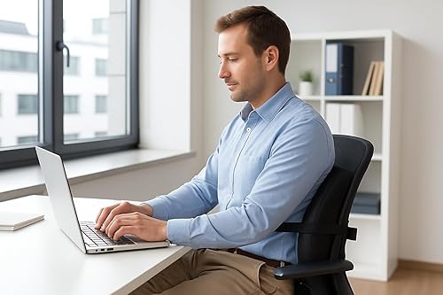 Miniatura 4 de Cojín de asiento para ciática, coxis, coxis, dolor de espalda y soporte lumbar, paquete combinado de cojín mejorado