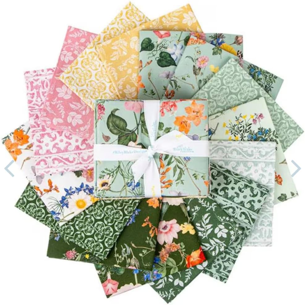 Riley Blake Collection of Nature's Portrait by The Royal Horticultural Society, Perfect for Quilting, Crafting, Sewing Projects and More… (Fat Quarter Bundle)