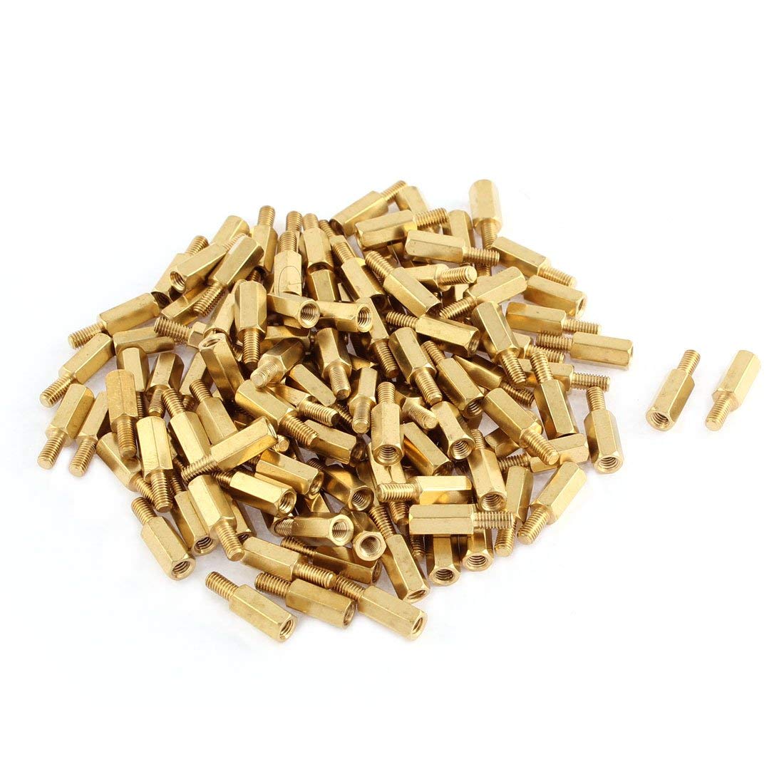 KTM Healthcare® M3.10+6mm Female Male Threaded Brass Hexagon Standoff Spacer 125 Pcs-image-40