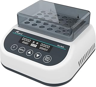 JOANLAB Dry Bath Incubator Digital Laboratory Thermostatic Block Heater with 35 X 1.5Ml Heating Block Programmable Regular Size