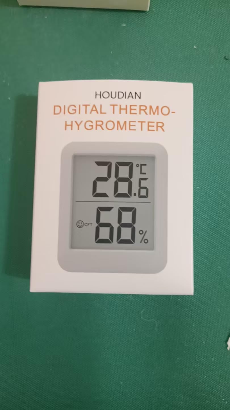 Termometro digitale da camera, igrometro interno con icona Comfort, termometro per ambiente per misurare la temperatura e l'umidità dell'aria per casa e ufficio (6053)