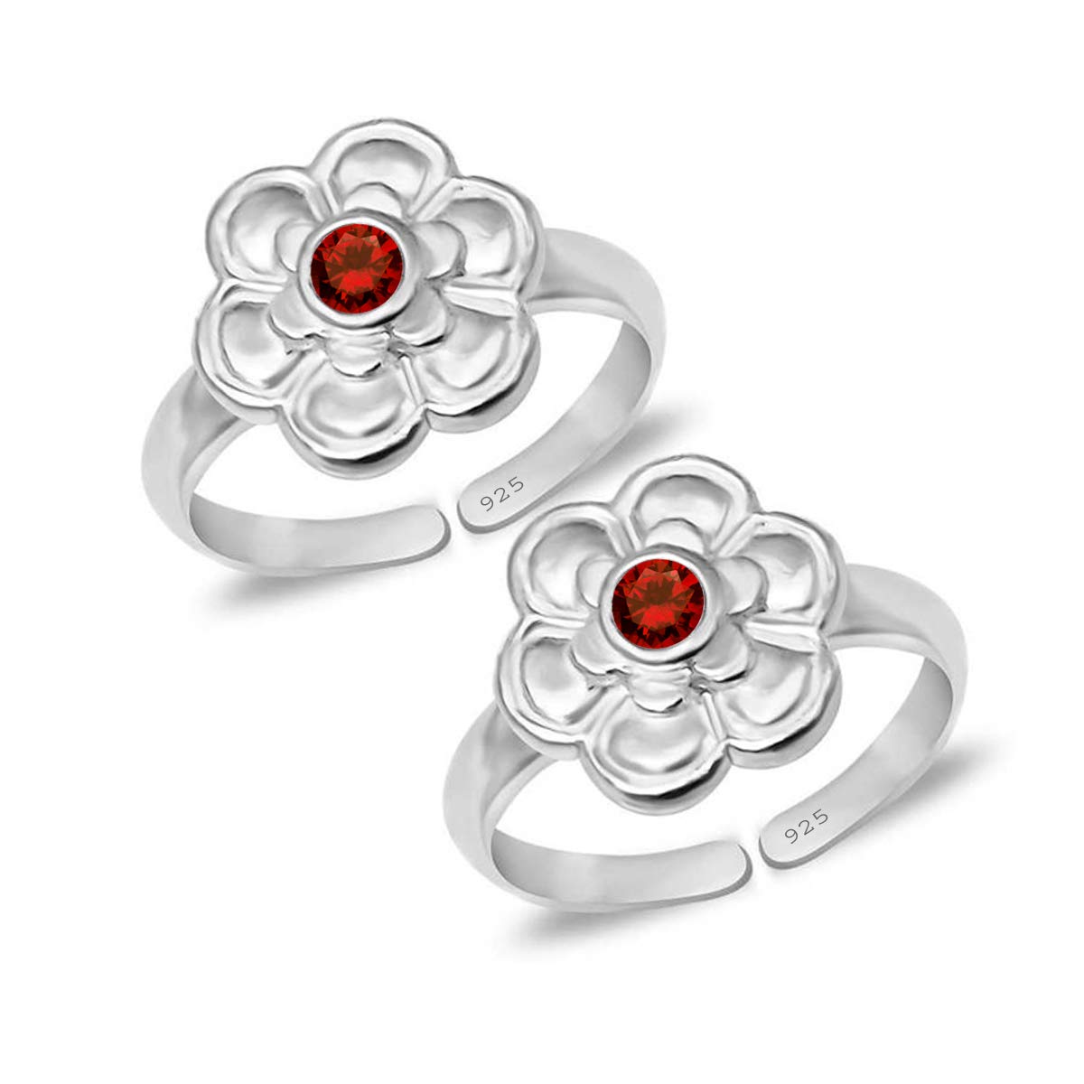 styleejewel Sterling Silver Toe Rings for Women | 925 Pure Chandi Bichiya Traditional Design Indian Toe Rings for Women Stylish (SJTR44G)-picture-10
