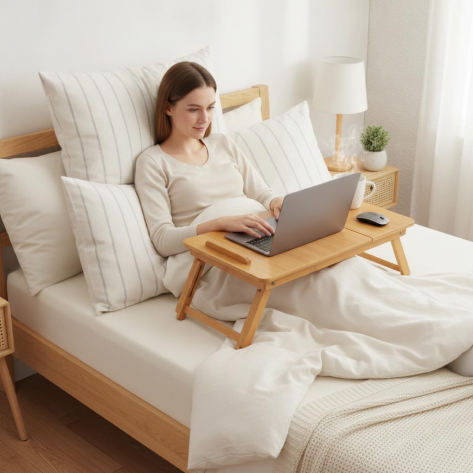 Plateau Lit avec Pieds Pliants, Petit Modèle, Longueur 56 Cm