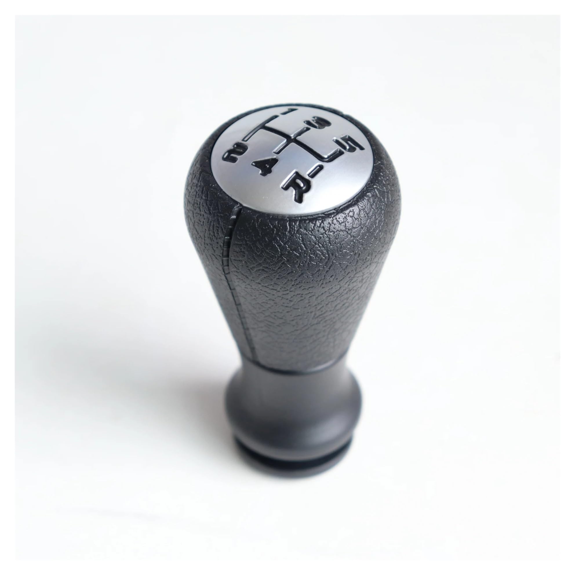 GLBLPEXELR Leather Gear Knob for Peugeot 106 206 Gear Shift Handball Car Lever Head(Electroplating)