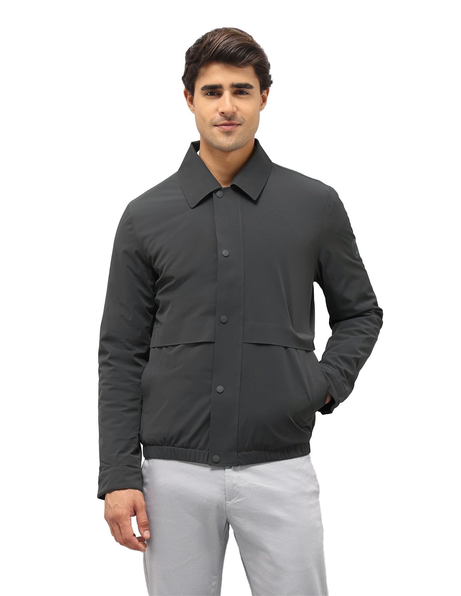 u.s. polo assn. U.S.Polo Association Men's Regular Fit Solid Jacket-picture-39