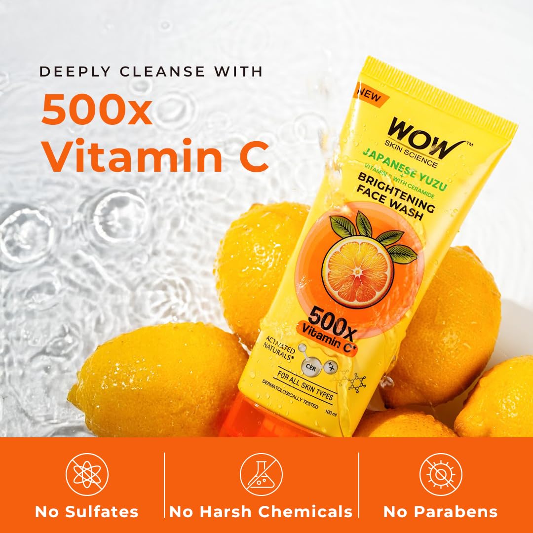 WOW Skin Science Japanese Yuzu + Vitamin C with Ceramide