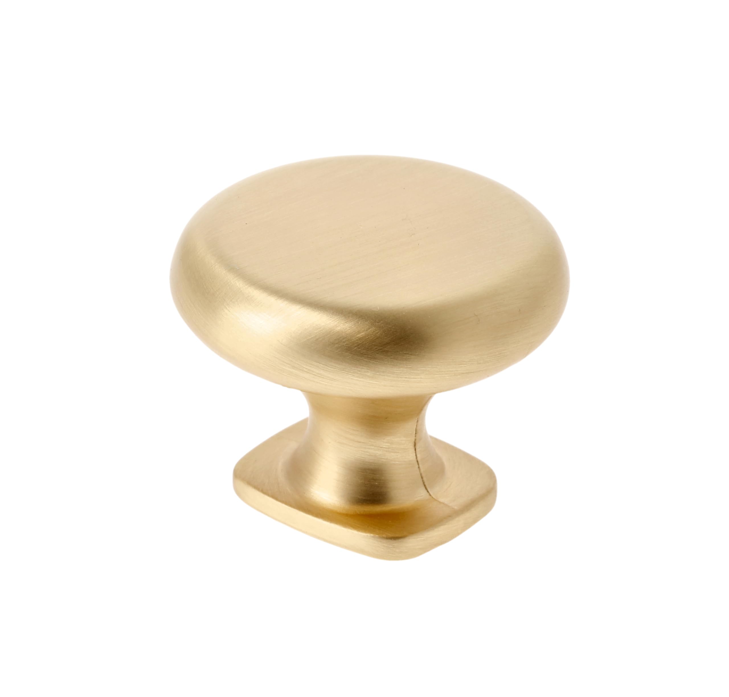 Gtv Brushed Gold - Lorena Knob Diameter 3.3 Cm I Furniture Knobs With Screws I Cabinet Knobs Kitchen Knobs Door Knob Drawer Knob Handle Furniture Handles I