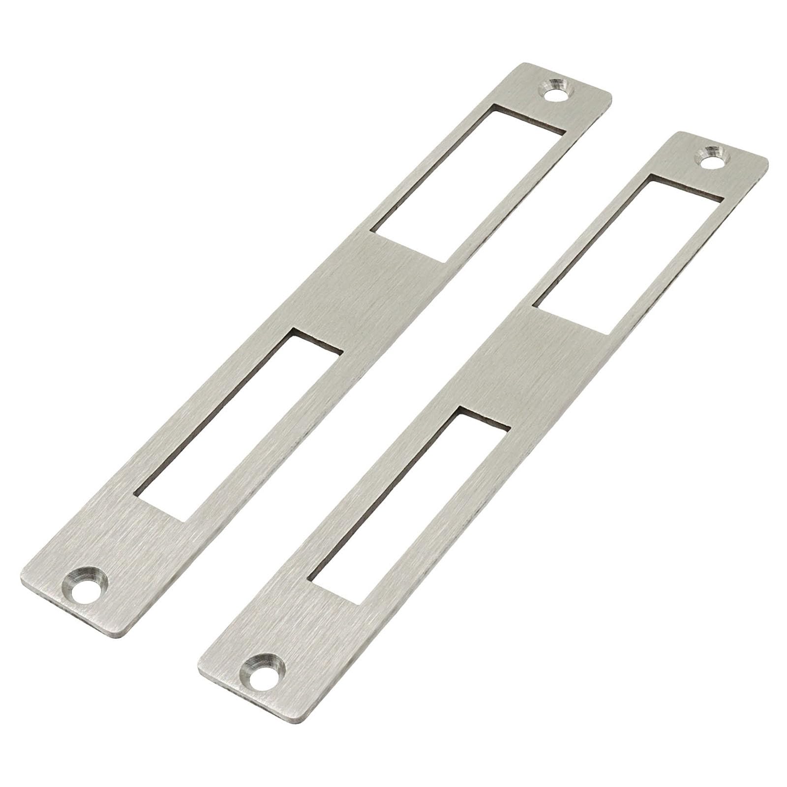 Opfiue Strike Plate Door Flat, 172mm x 23.7mm, Stainless Steel, 2PC