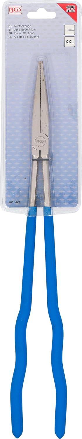 BGS 424 Telephone Pliers Extra Long 400 mm Straight Design
