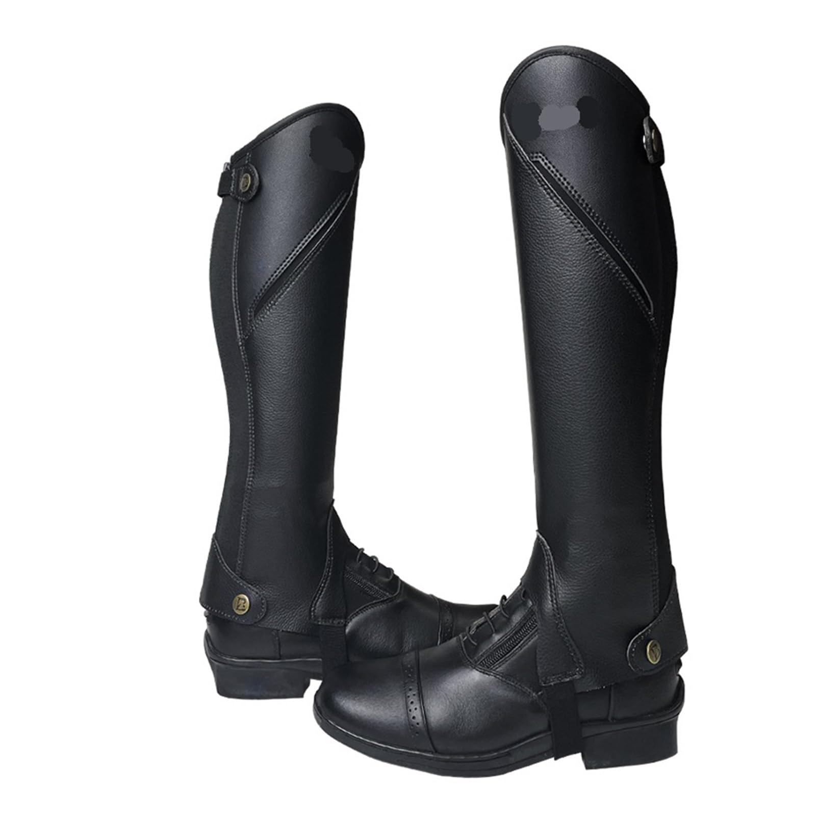 Reiten Half Chaps Reitleggings aus Stretchleder, professionelle Reitbekleidung, bequeme for Ritterbekleidung