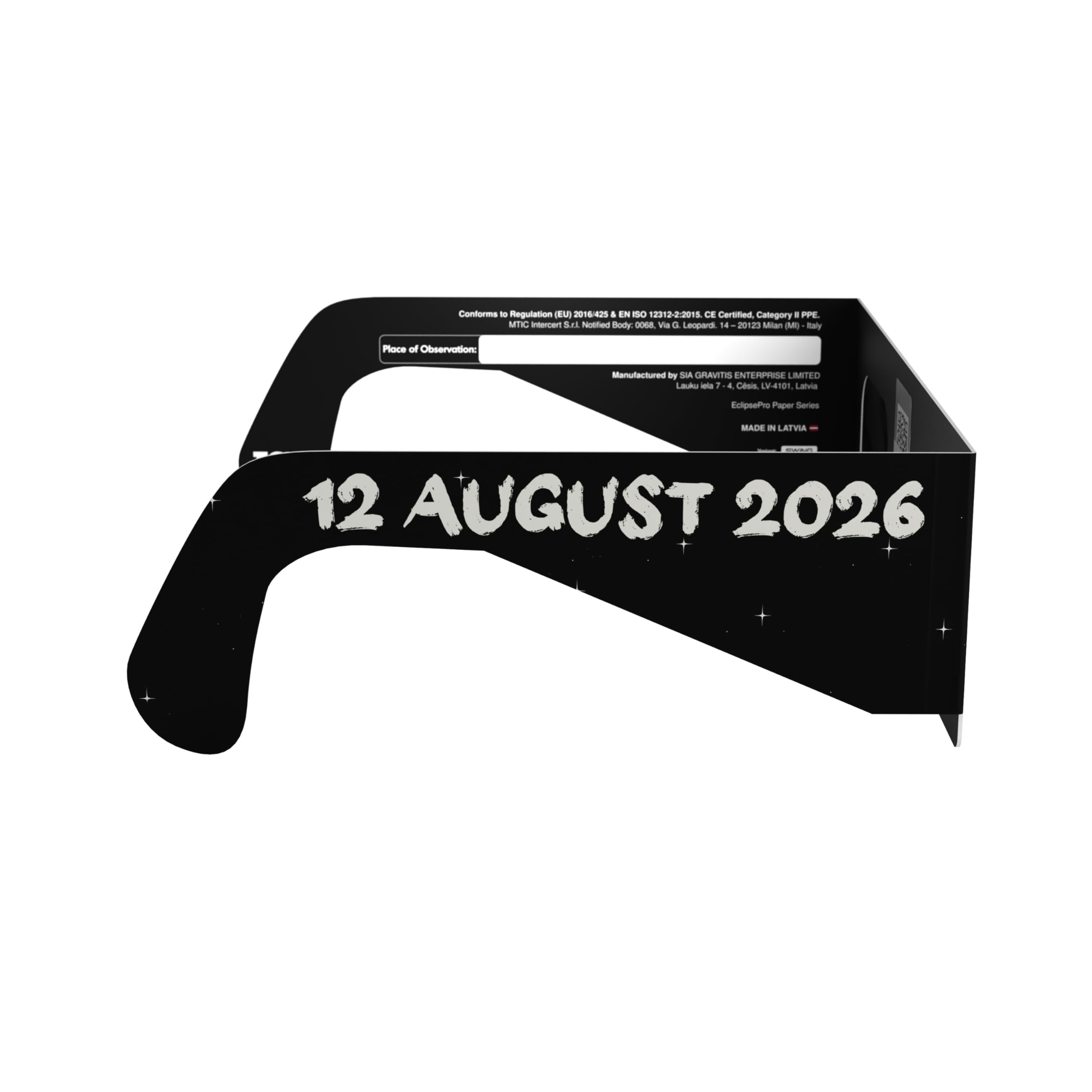 Absolute Eclipse Huśtawka Okulary do zaćmienia Słońca Luzem Hurtownia - ISO 12312-2 Testowane i Certyfikat CE - AAS Zalecany producent UE - 2026 Eclipse Europe