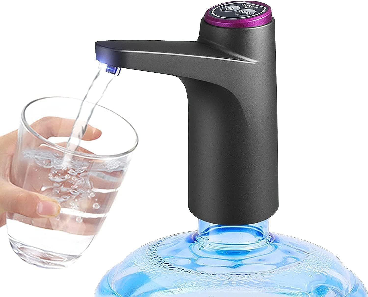 Distributeur D'Eau Électrique Portable 5 Gallons - Pompe USB Rechargeable - Pour Camping, Pique-nique, Bureau