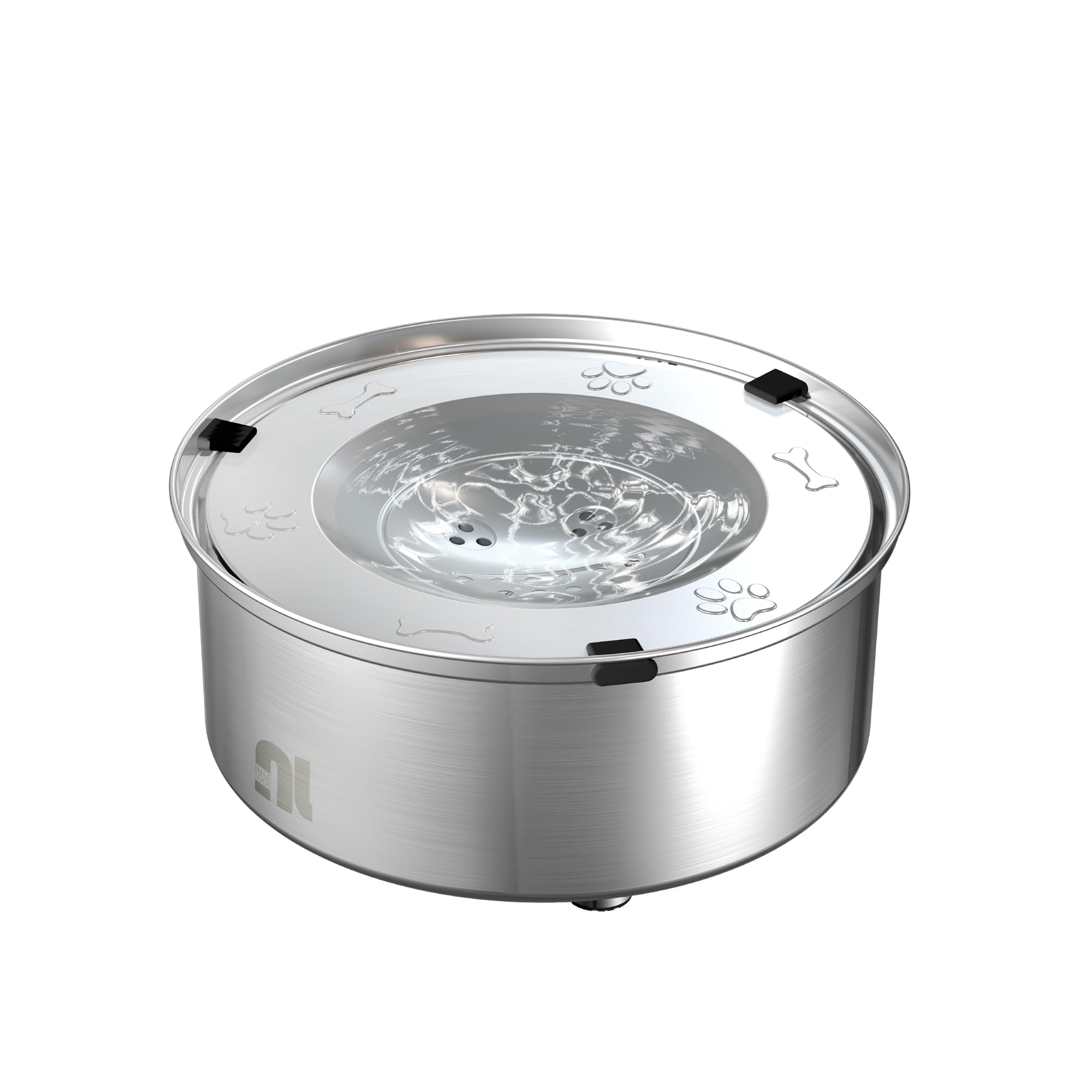 1L/0.26 Gallon Dog Water Bowl No Spill, Stainless Steel No Spill Water Bowl for Dogs, Slow Water Dog Bowl, No Splash Dog Water Bowls