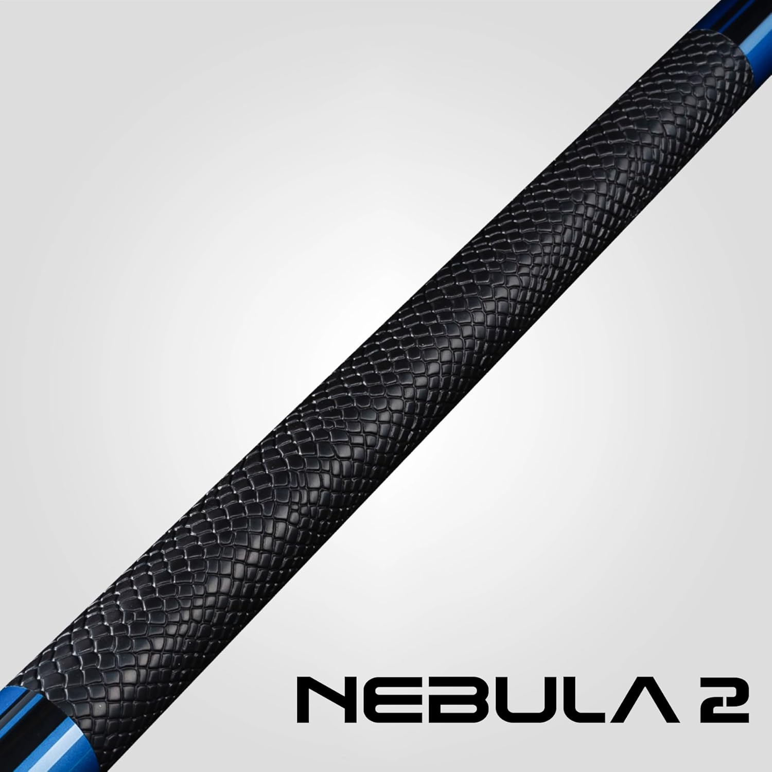 RHINO Nebula 2 Pool Cue - Premium Carbon Fiber Shaft & Composite Butt. Time Crystal Tip, Pro Taper Design. 3/8-8 Joint, Sport Wrap. Low Deflection Pool Cue