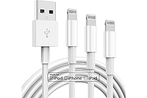 Apple i 12 Phone Fast Charger Cable: 3 Pack of 6ft MFi...