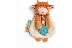 Itzy Ritzy Itzy Lovey with Teether: The Perfect Snuggle Buddy for Your Wee Highland Coo!