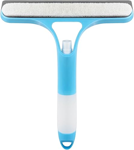 PAYANGPU - Escobilla de ducha para puertas de ducha, escobilla de ducha de silicona tres en uno sin rayas, escobilla pequeña multiusos utilizada