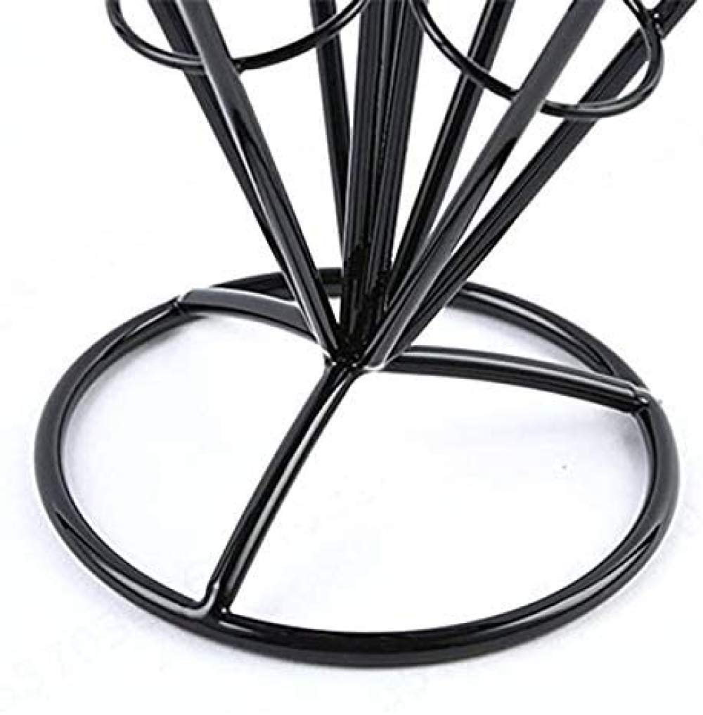 Espositore 4 in 1 Supporto per cestino per frittura francese Supporto per cestello in ferro nero Forma gelato Ripiani per alimenti Ciotola Cucina Porta snack