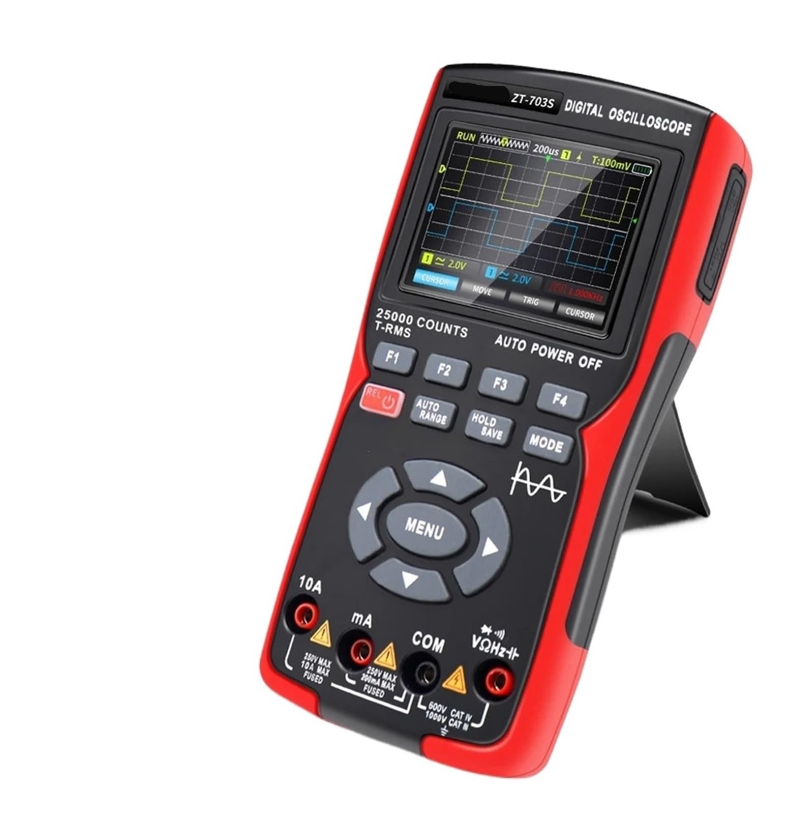 Oszilloskop-Multimeter ZT703S 3in1 Digital-Oszilloskop-Multimeter 50MHz 280MS Rate PC Wellenform Datenspeicherung Dual Generator,zur Messung