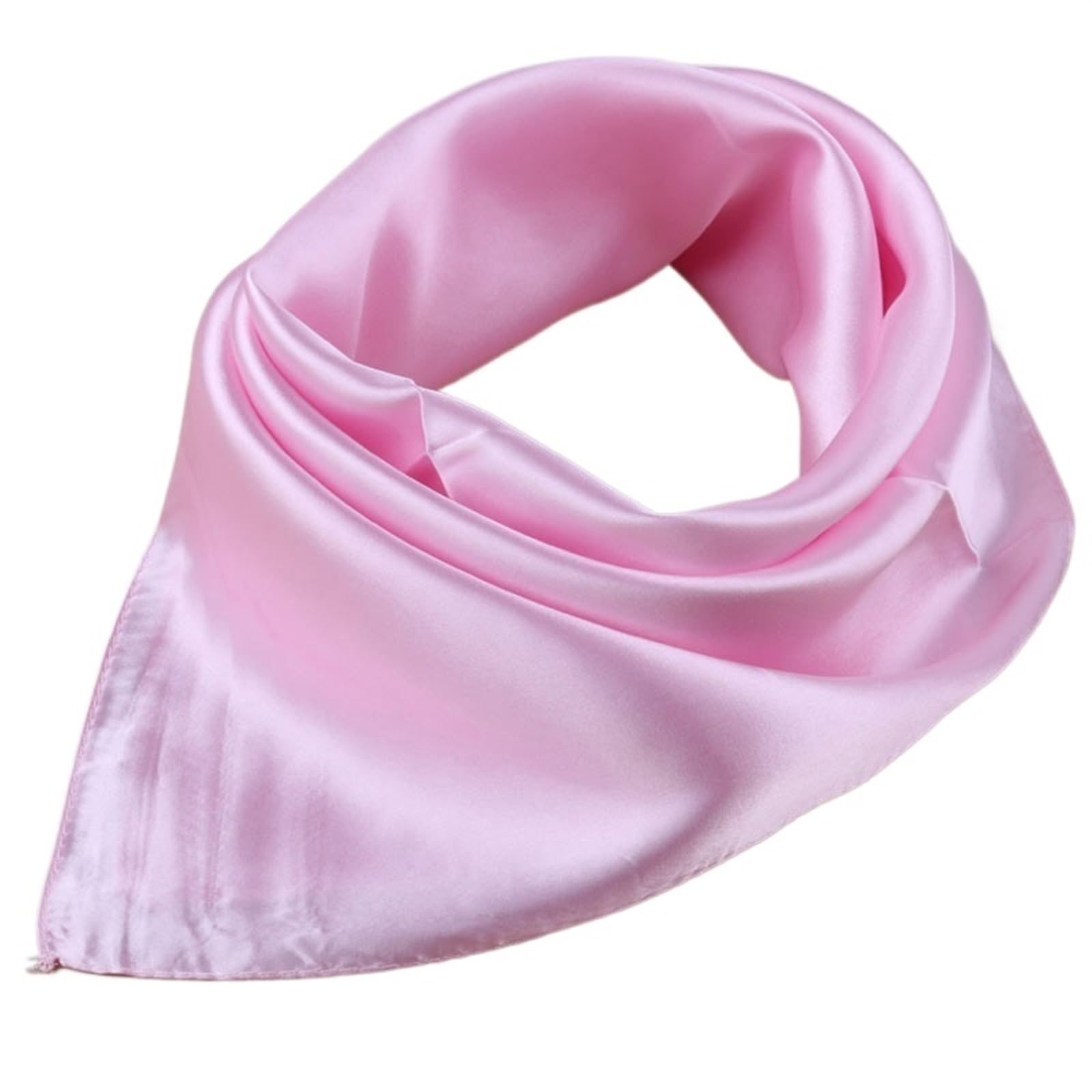 Bufanda Cuadrada de Seda Mulberry, Pañuelo Cuadrado de satén con Tacto de Seda for Mujer, pequeño pañuelo Liso, pañuelo de Seda for Mujer(9)