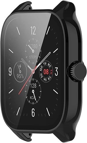 Protector de pantalla compatible con Amazfit GTS 4 fundas no para GTS4 Mini fundas TenCloud resistentes a los arañazos y a los arañazos protectores