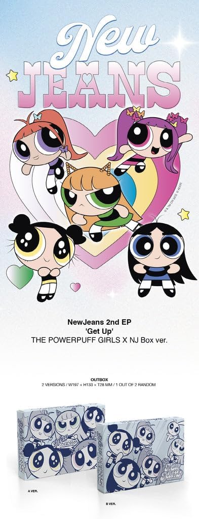 New'Jeans - 2nd EP Get Up The POWERPUFF GIRLS X NJ Box ver. CD (Random ver.)