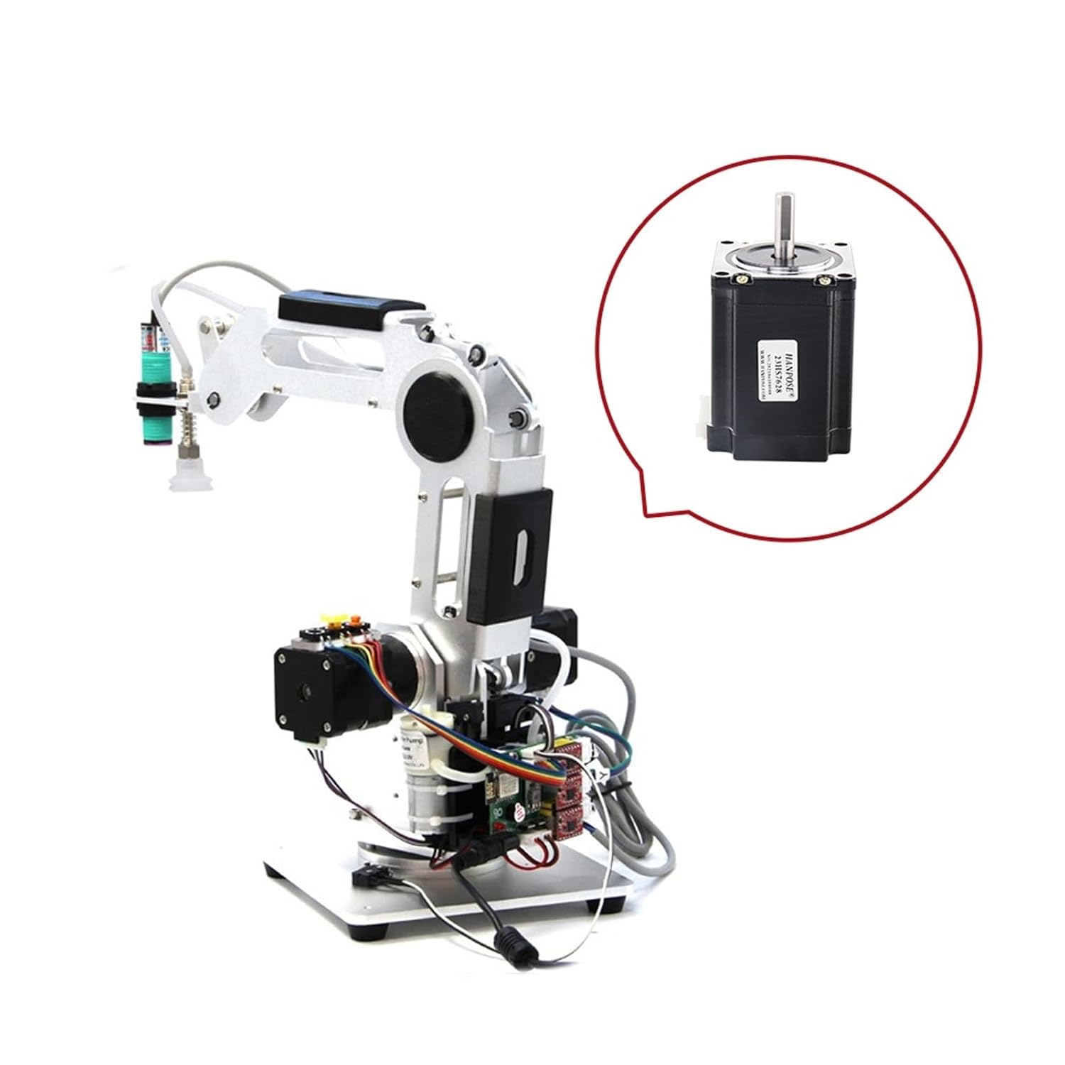 Nema23 Stepper Motor 23HS7628 1.8Degrees24v 76mm 189n.CM Series Motor for Router Engraving Machine Cuttin(23HS7628-6.35mm X3)