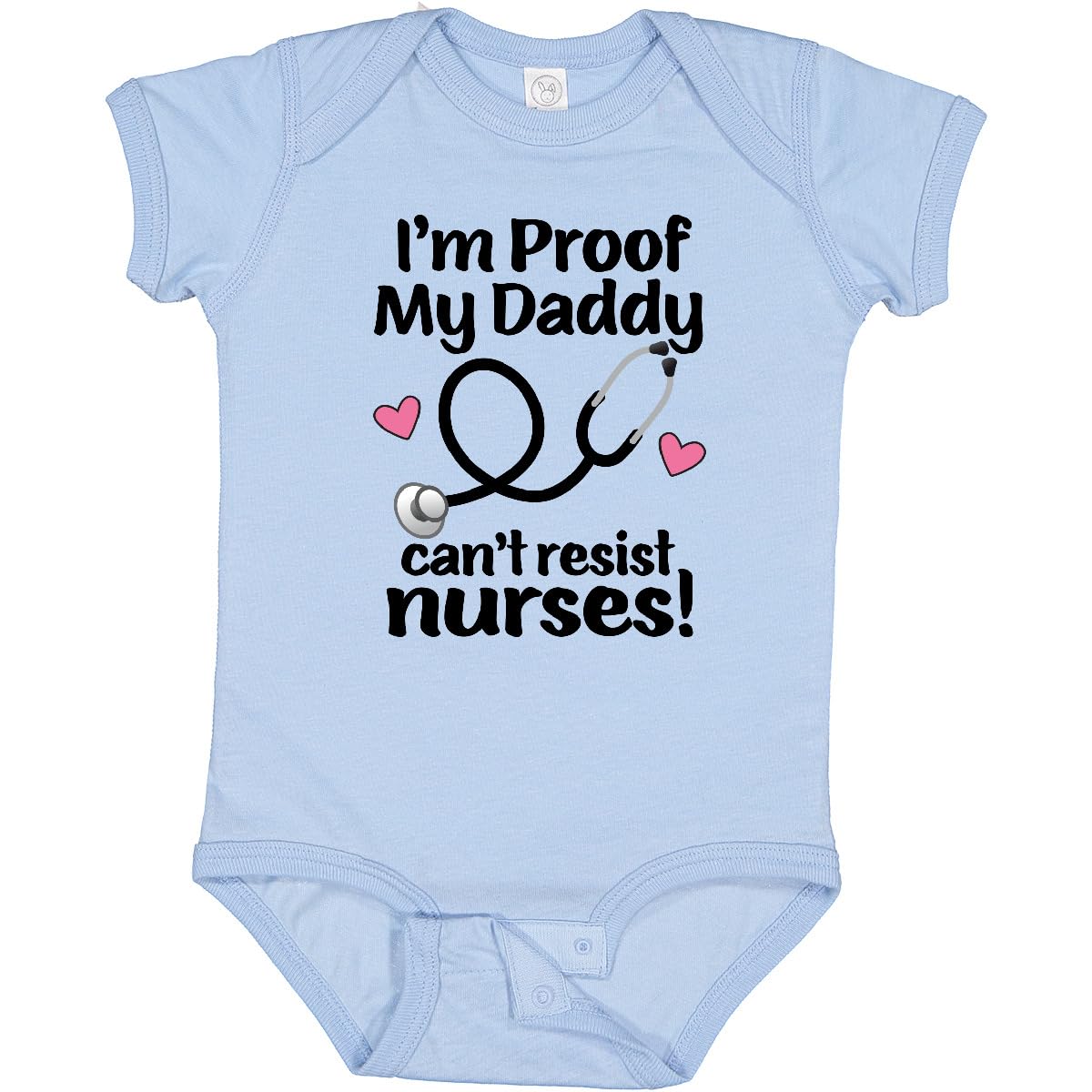 inktastic Nurse Mommy Daddy Can't Resist Nurses Baby Bodysuit