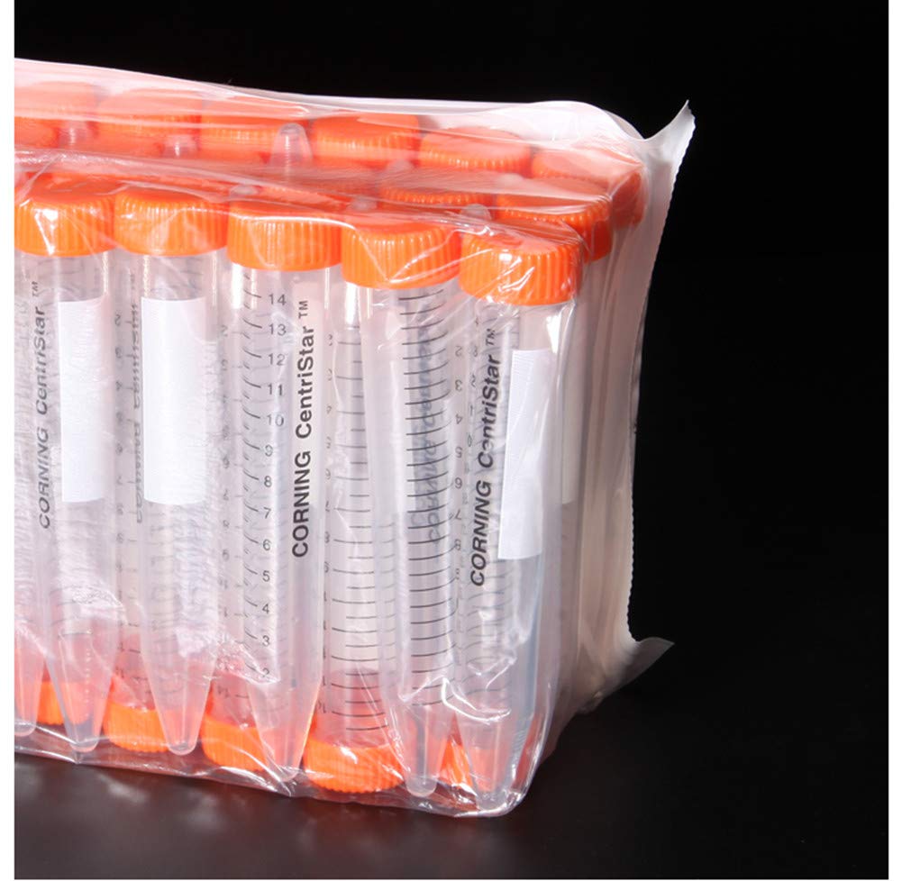 Conical Centrifuge Tubes Sterilized with PP Racks, Non - pyrogenic, Non - cytotoxic, Human DNA - Free DNase/RNase - Free (15ml -50PCS)