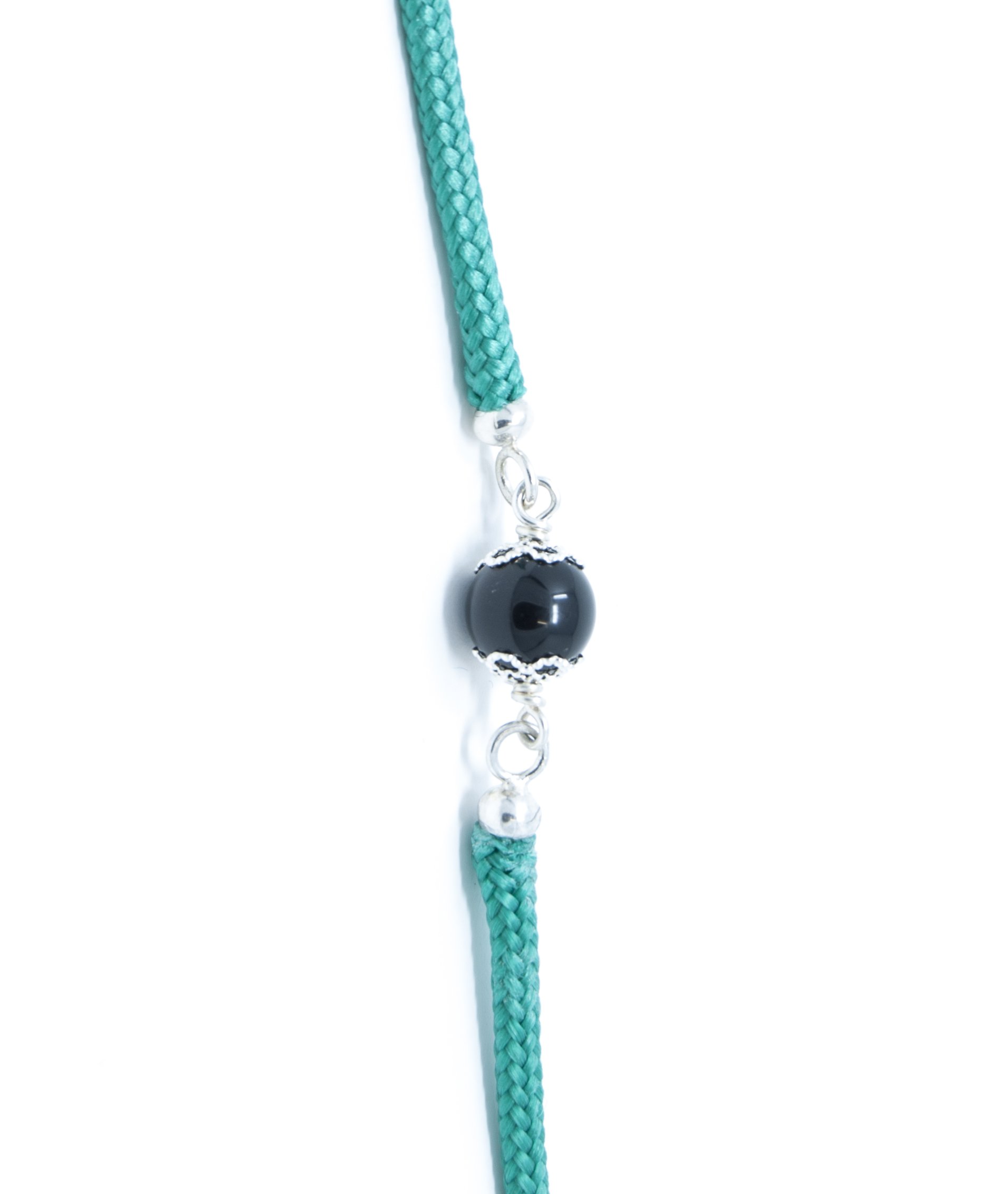 Bracciale Verde Su Coccu Argento
