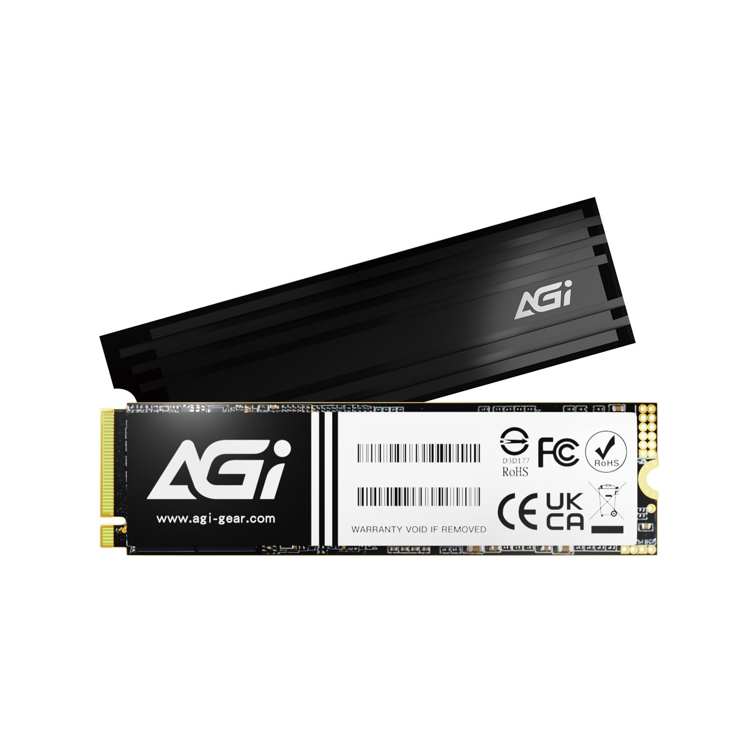 AGI 2TB AI838 PCIe NVMe M.2 Gen4x4 DRAM Cache 3D TLC NAND Flash