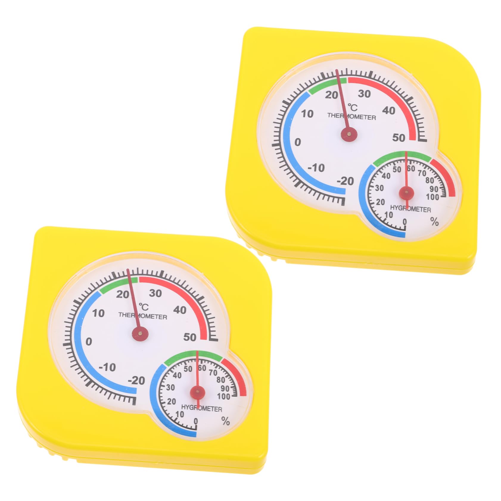 VINTORKY 2Pcs Accurate Temperature Humidity Gauge with Display for Indoor Use for Home Bedroom and Office Monitoring