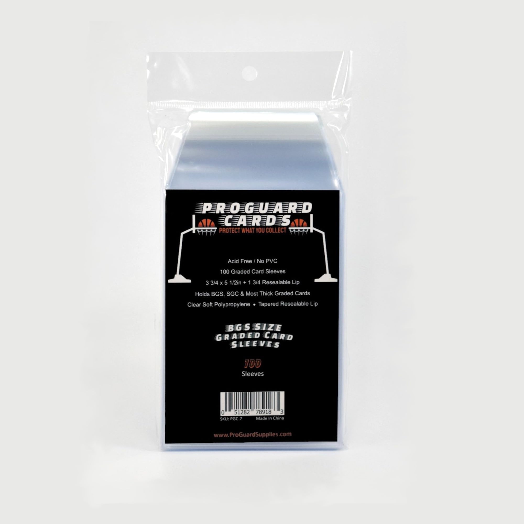 ProGuard Cards BGS Graded Card Sleeves for BGS & SGC Slabs | 100 Sleeves per Pack