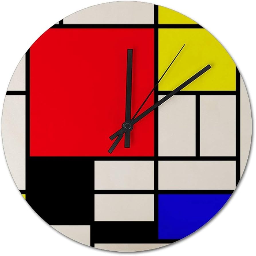 モンドリアン調デザイン置き時計 モンドリアン調デザイン置き時計