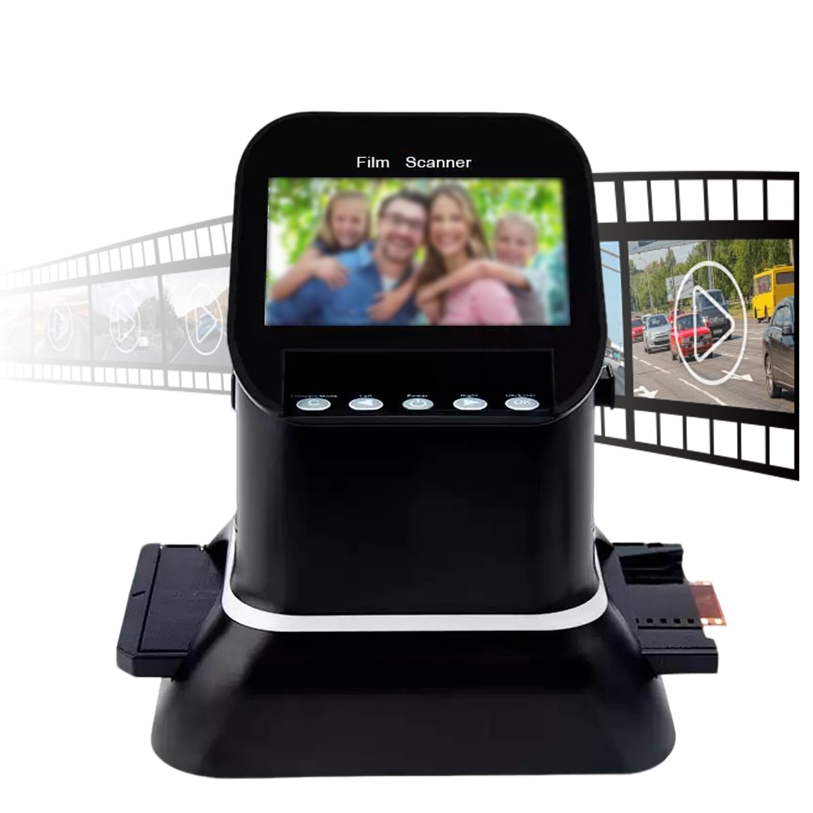 ZHENYUWANG Professional-grade 22-megapixel 35mm and 120 medium format film scanners, equipped with a 4.3-inch LCD screen, and a high-resolution slide and negative digitizer