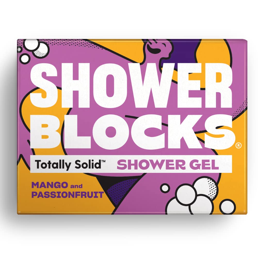 Shower Blocks Solid Shower Gel in Mango Passionfruit 100g