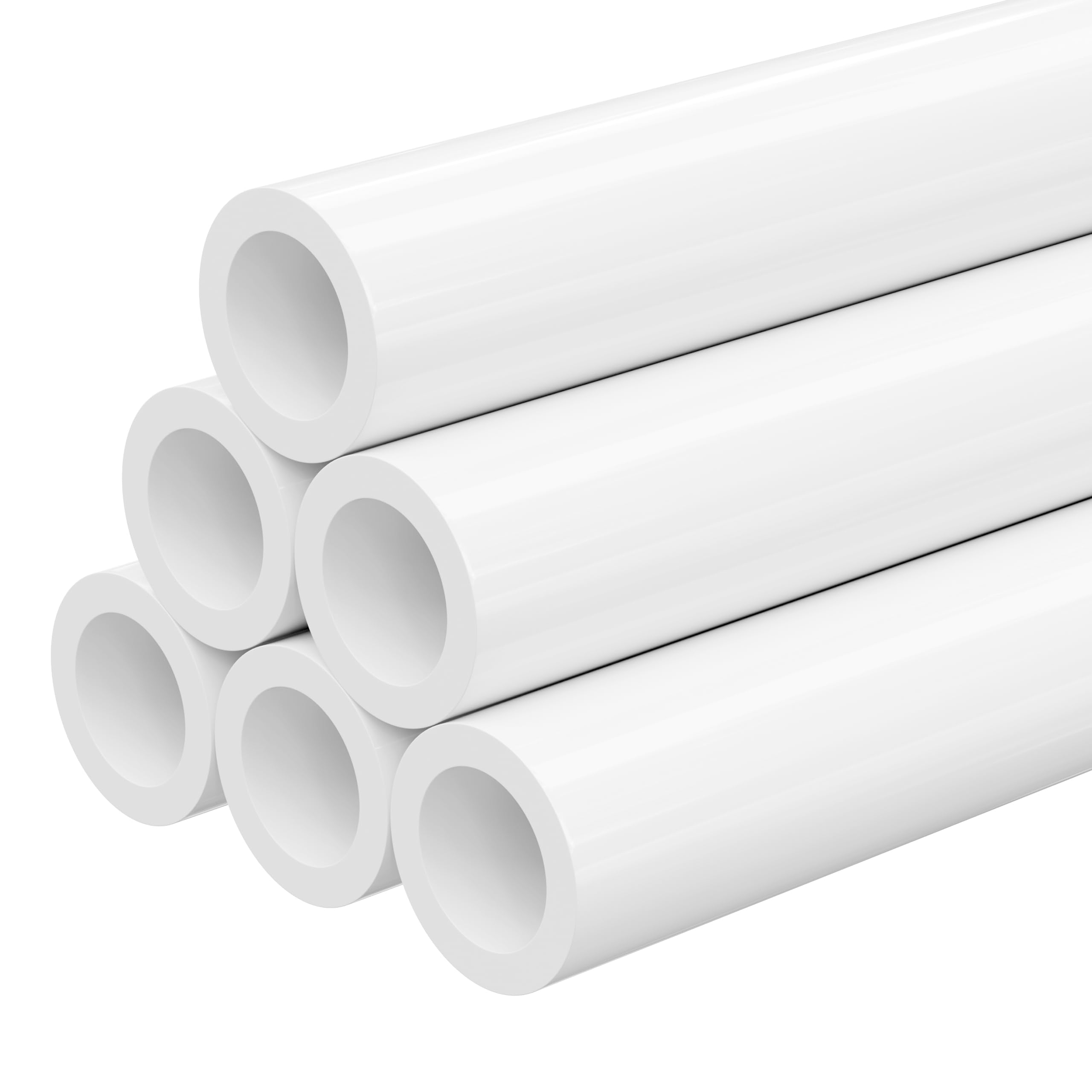 1/2 Inch PVC Pipe 17 Inch Long Schedule 40 PVC Pipe 6 PCS by pbugac