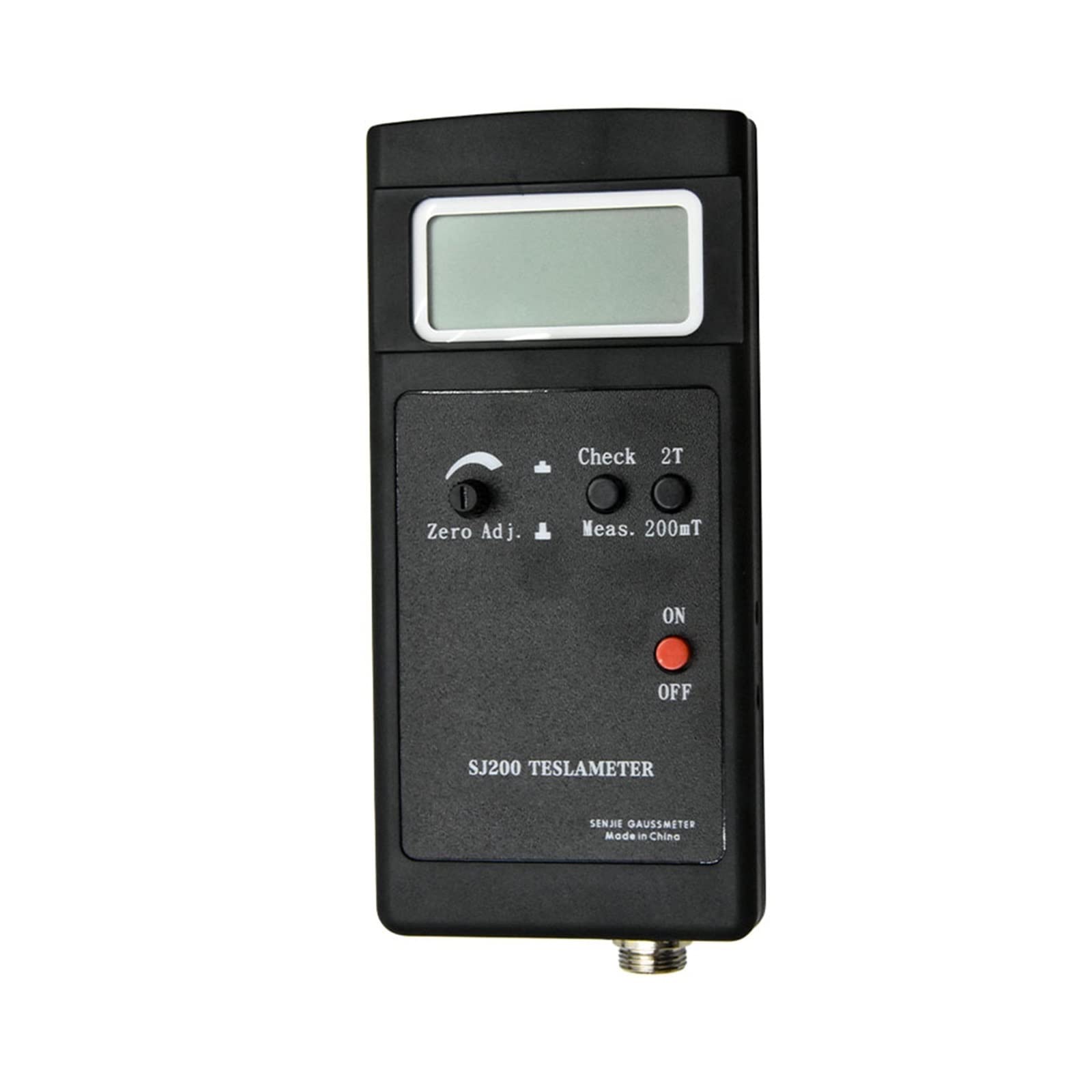 SJ200 Digitales Gaussmeter Statisches Magnetfeld Tesla Tester 0-200mT-2000mT 3 1/2LCD Standardsonde+Netzteil